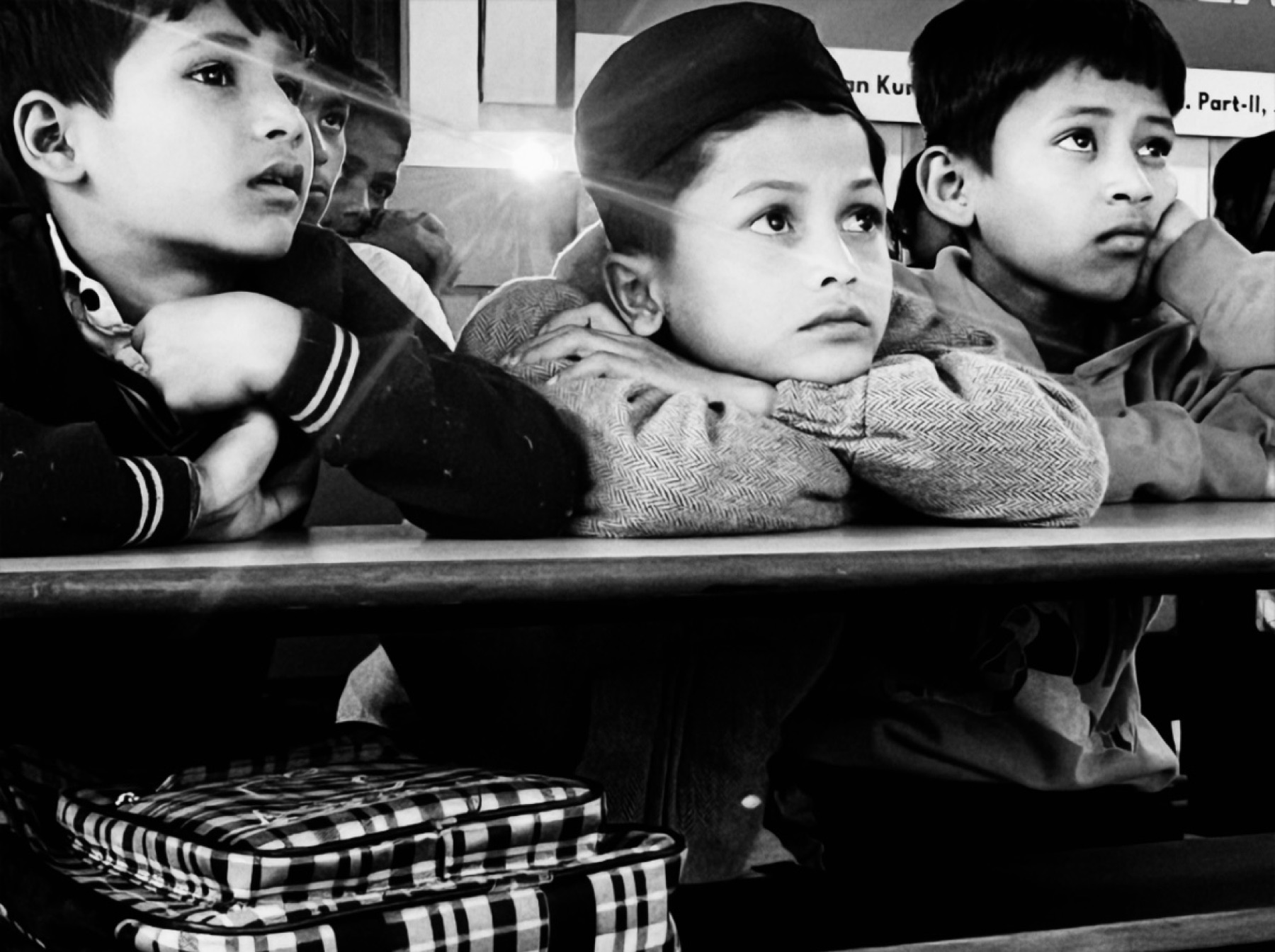 A village classroom during a workshop.